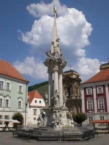 Mikulov, Marktplatz mit Mariensäule Copyright Conti-Reisen