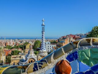 Barcelona Park Gueell Aussicht CC0-at-pixabay